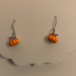 Charming Orange Pumpkin Earrings